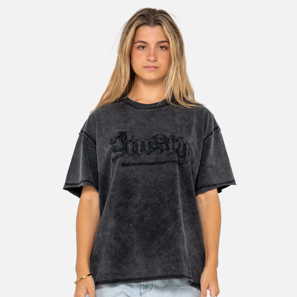 Rusty Roxanne Feeln Rusty OS Tee - Washed Black