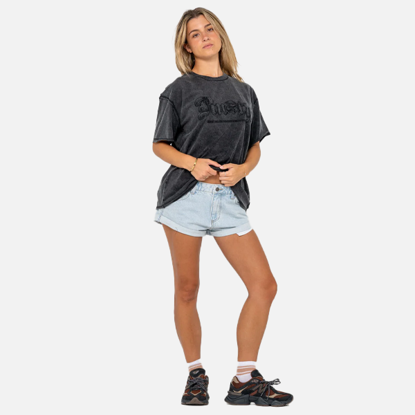 Rusty Roxanne Feeln Rusty OS Tee - Washed Black