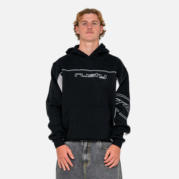 Rusty Titan Hooded Fleece - Black