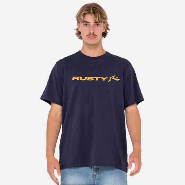 Rusty Vitals Tee - Navy