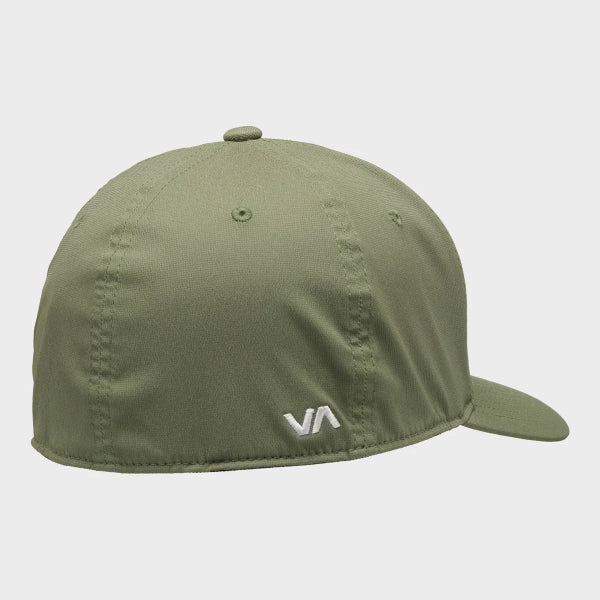 Green cap with a logo on a white background