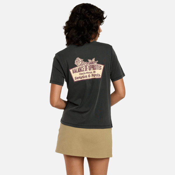 RVCA Daily Tee - Washed Black