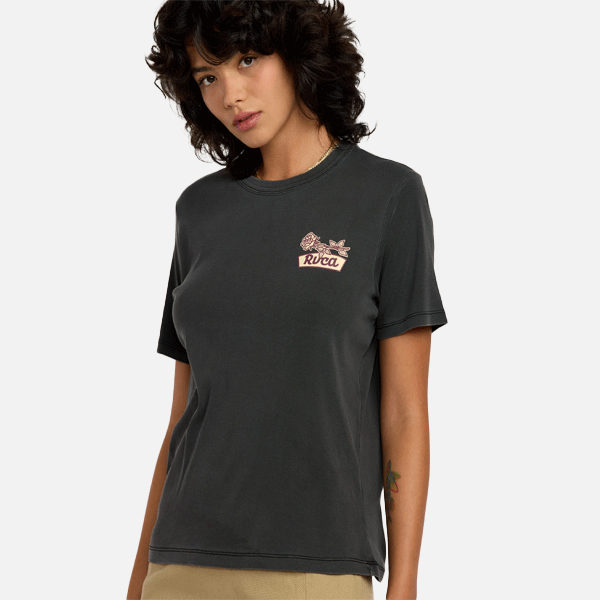RVCA Daily Tee - Washed Black