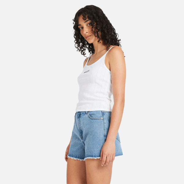 RVCA Pointelle Tank - White