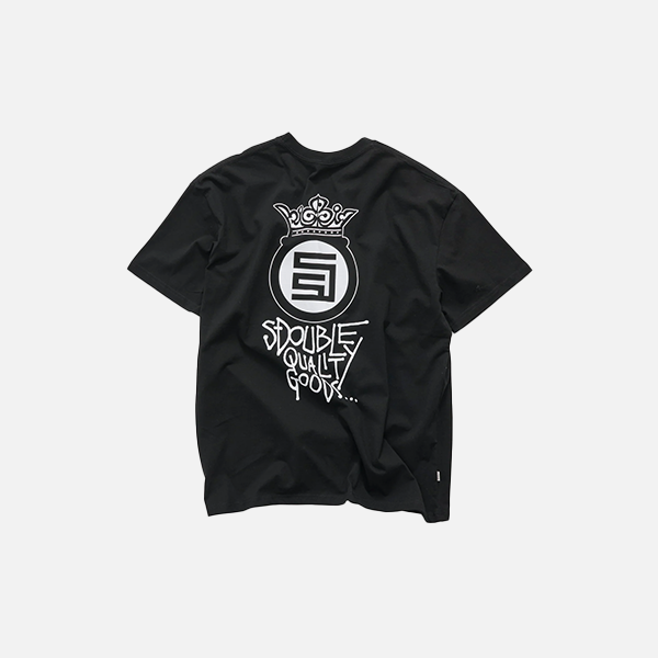S-Double Crown Dot Tee - Black