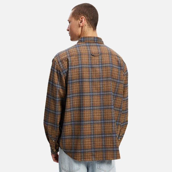 S-Double Mission Shirt - Brown