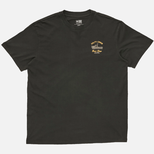 Salty Crew Boat Shop Vintage Tee - Black