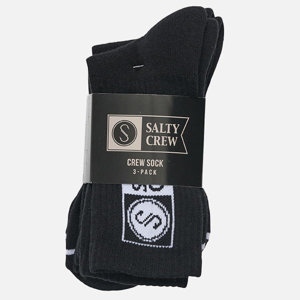 Salty Crew Alpha Sock 3PK - Black