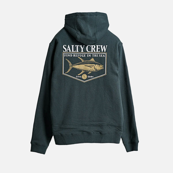 Salty Crew Angler Sherpa Zip Fleece - Coal/Black