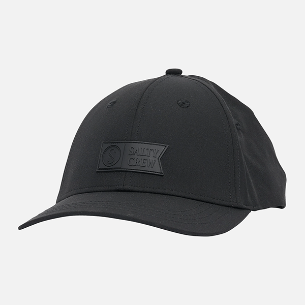 Salty Crew Apex Elastic 6 Panel Cap - Black