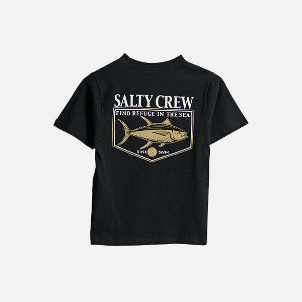 Salty Crew Angler Boys SS Tee - Black