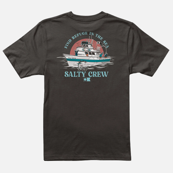Salty Crew Boys Day Charter Tee - Black