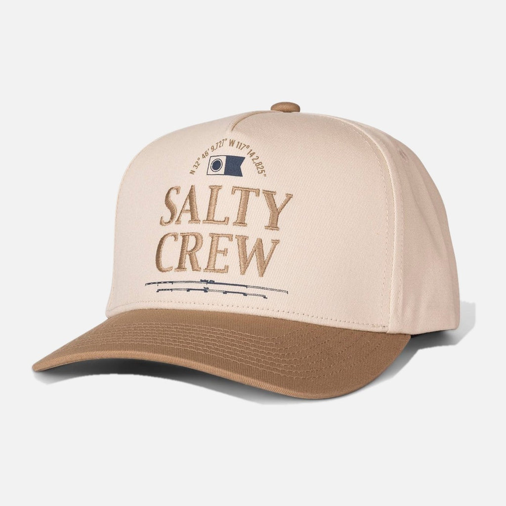 Salty Crew Coordinates Snapback - Off White/Tan | Propaganda Streetwear & Skate