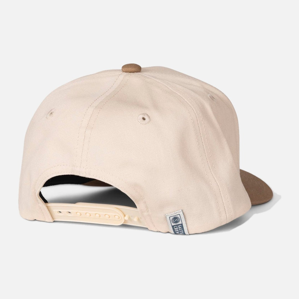 Salty Crew Coordinates Snapback - Off White/Tan - view 2 | Propaganda Streetwear & Skate