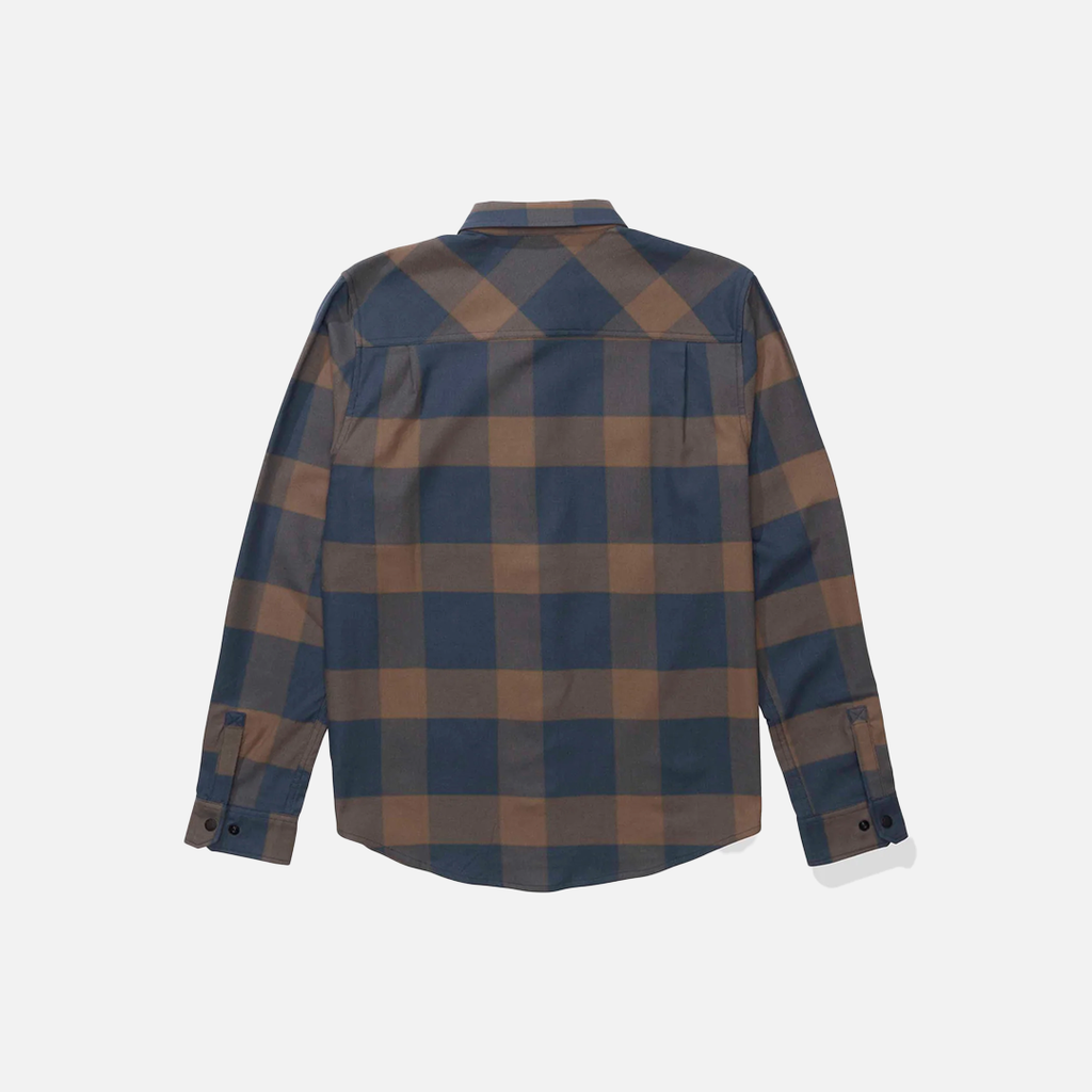 Salty Crew Fathom LS Tech Flannel - Navy/Rust