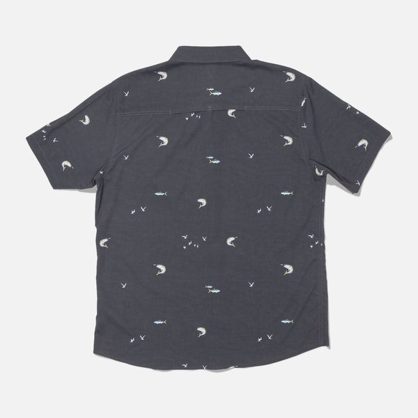 Salty Crew Flagship UV Button Up Shirt - Dark Grey - view 2 | Propaganda Streetwear & Skate