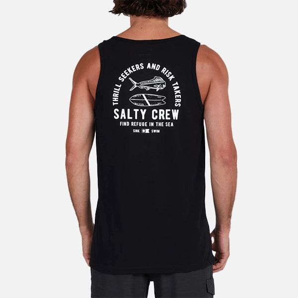 Salty Crew Lateral Line Tank - Black