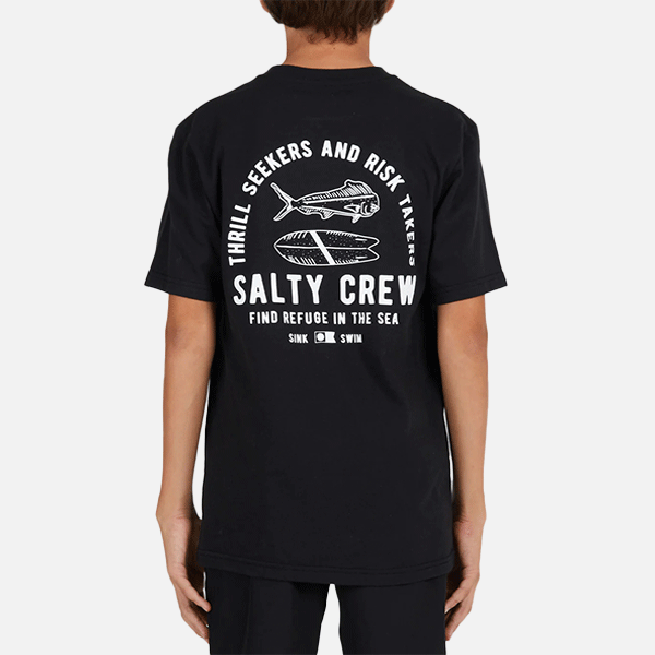 Salty Crew Boys Lateral Line Tee - Black