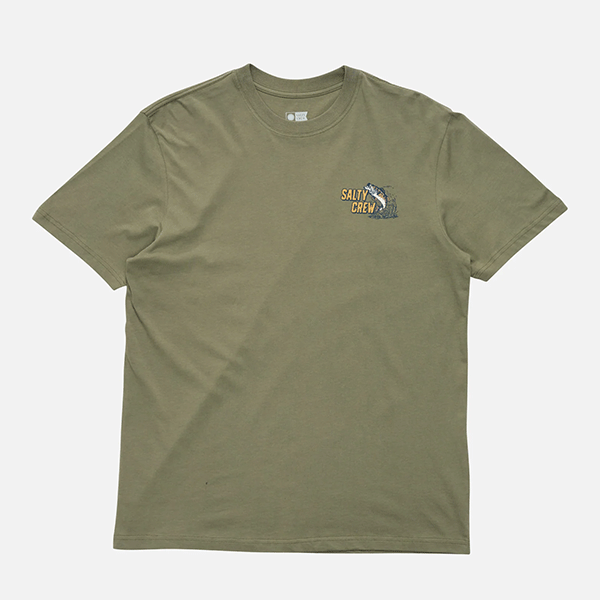 Salty Crew Live Bait Premium SS Tee - Dusty Olive