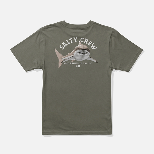 Salty Crew Lurking Boys SS Tee - Dusty Olive