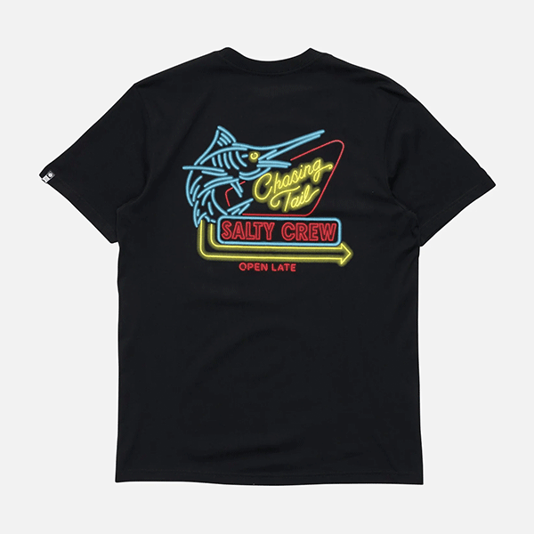 Salty Crew Neon Sign Premium SS Tee - Black