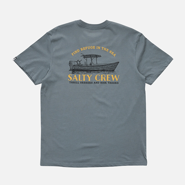 Salty Crew Panga Sketch Premium SS Tee - Storm