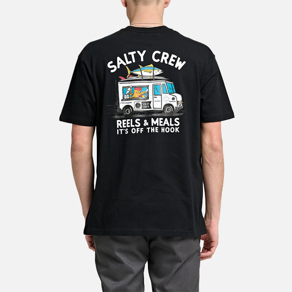 Salty Crew Reels & Meals Premium SS Tee - Black