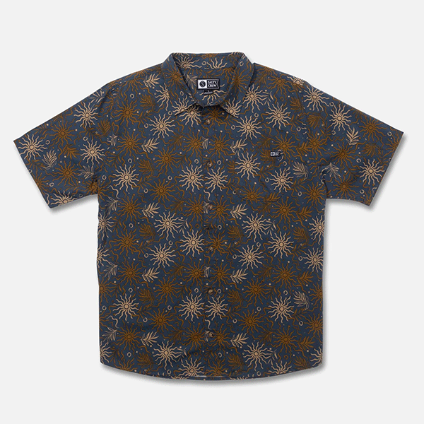 Salty Crew Session SS Button Up Shirt - Midnight Navy