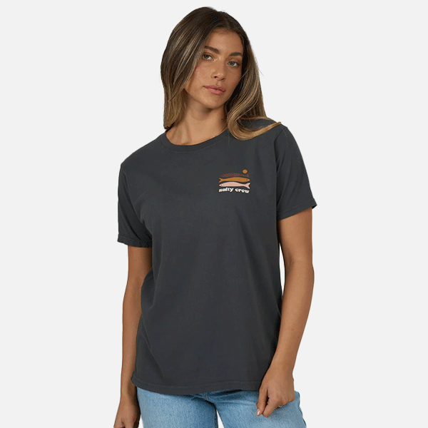Salty Crew Small Bite BF Tee - Charcoal