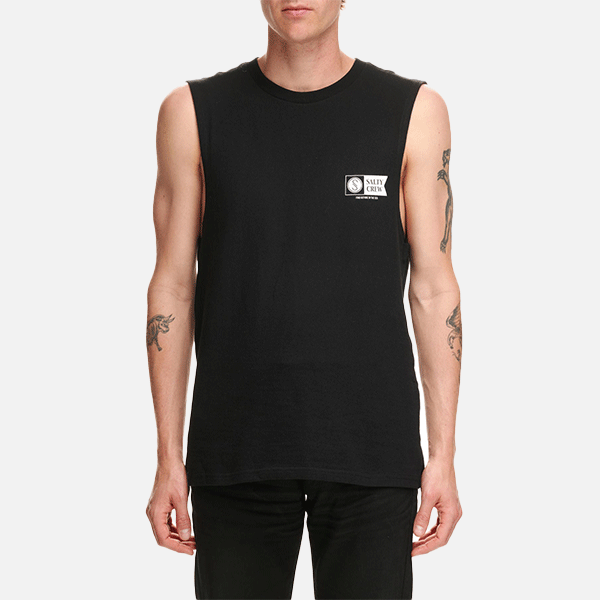 Salty Crew Snap Attack Muscle - Black