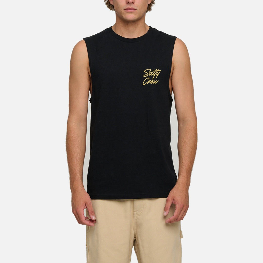 Salty Crew Snapper Muscle Tank - Black - view 2 | Propaganda Streetwear & Skate