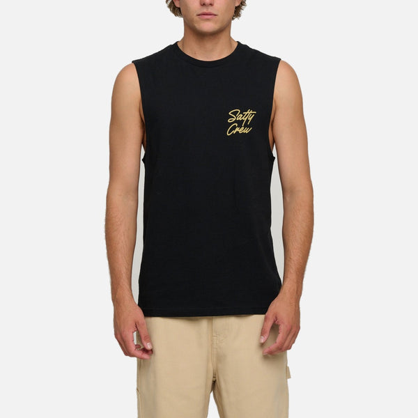 Salty Crew Snapper Muscle Tank - Black - view 2 | Propaganda Streetwear & Skate