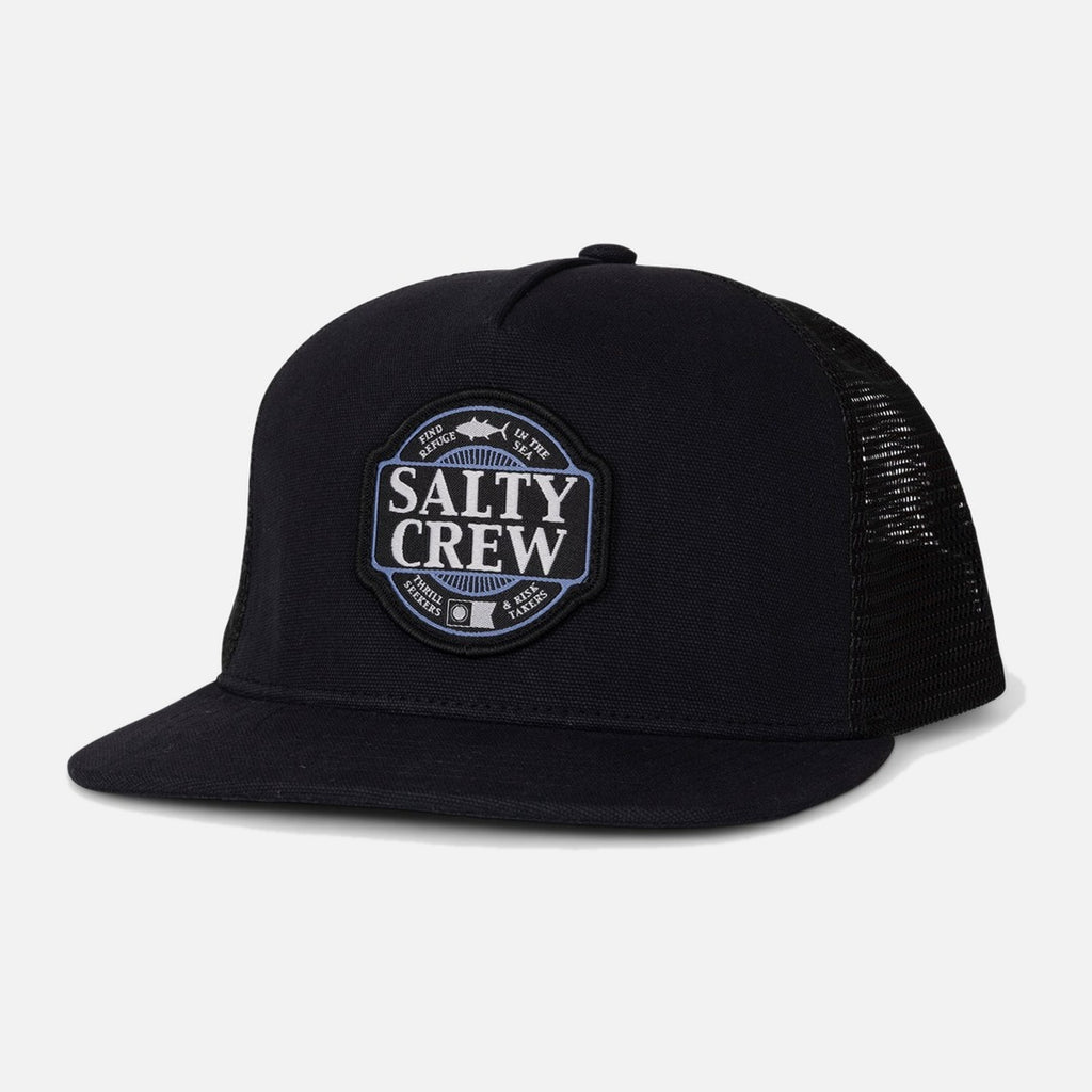 Salty Crew Split Fill Trucker - Black | Propaganda Streetwear & Skate