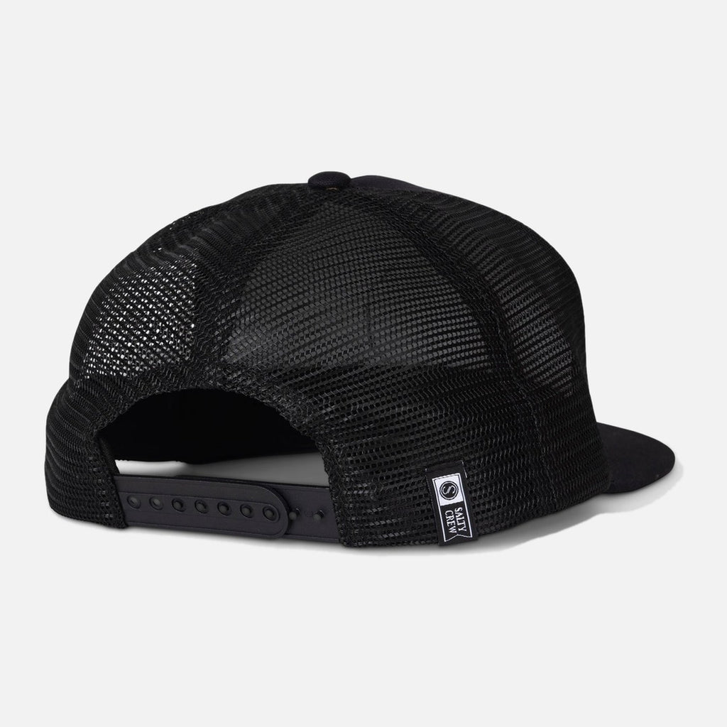 Salty Crew Split Fill Trucker - Black - view 2 | Propaganda Streetwear & Skate