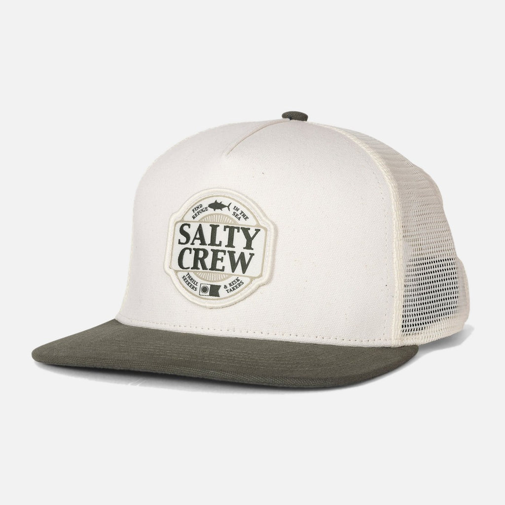 Salty Crew Split Fill Trucker - Off White/Green | Propaganda Streetwear & Skate