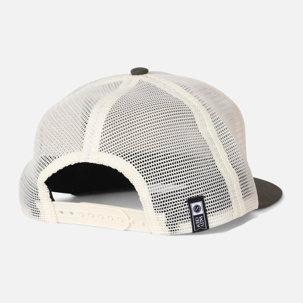 Salty Crew Split Fill Trucker - Off White/Green - view 2 | Propaganda Streetwear & Skate