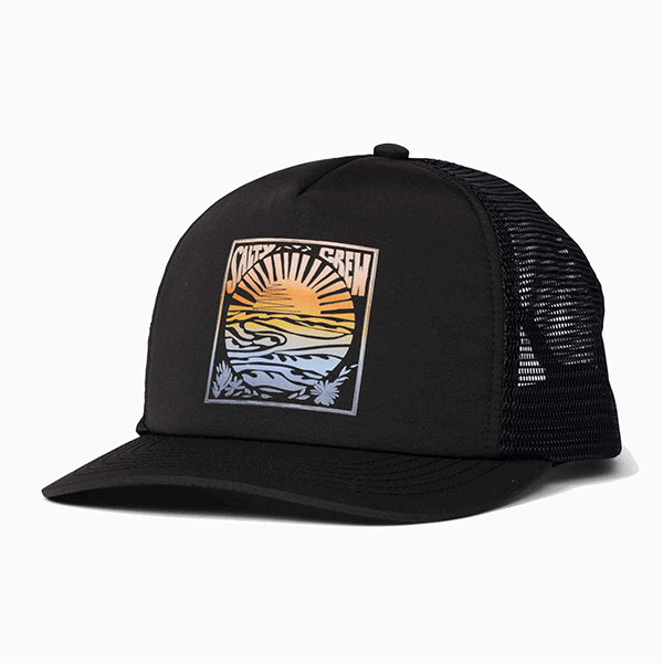 Salty Crew Travel Trucker - Black
