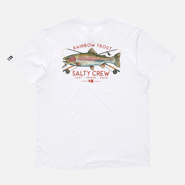 Salty Crew Trout Mount Premium SS Tee- White