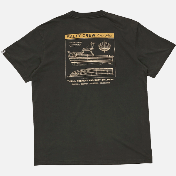 Salty Crew Boat Shop Vintage Tee - Black