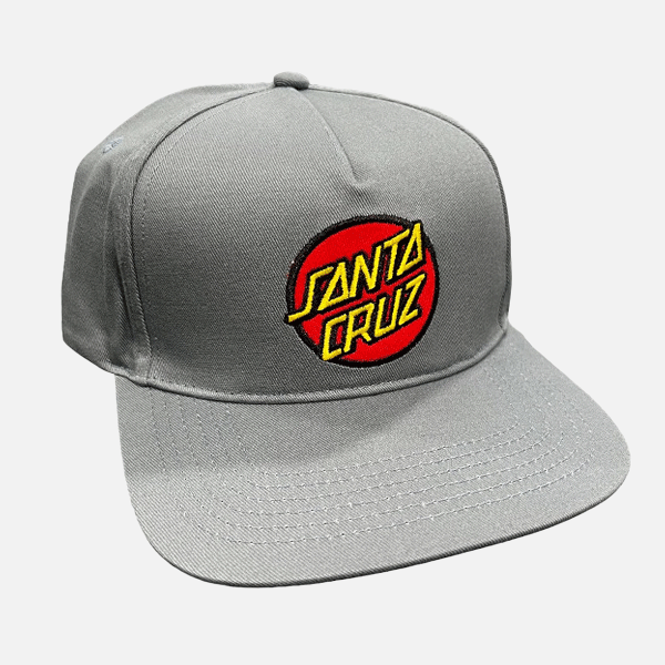 Santa Cruz Classic Dot Patch Snapback Cap - Slate