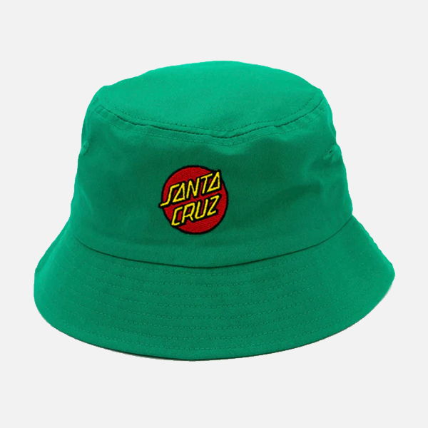 Santa Cruz Classic Dot Patch Youth Bucket Hat - Green