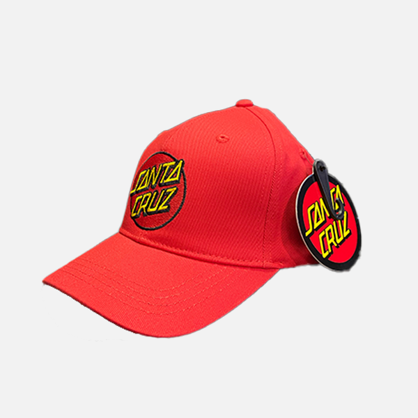 Santa Cruz Classic Dot Patch Youth Cap - Red