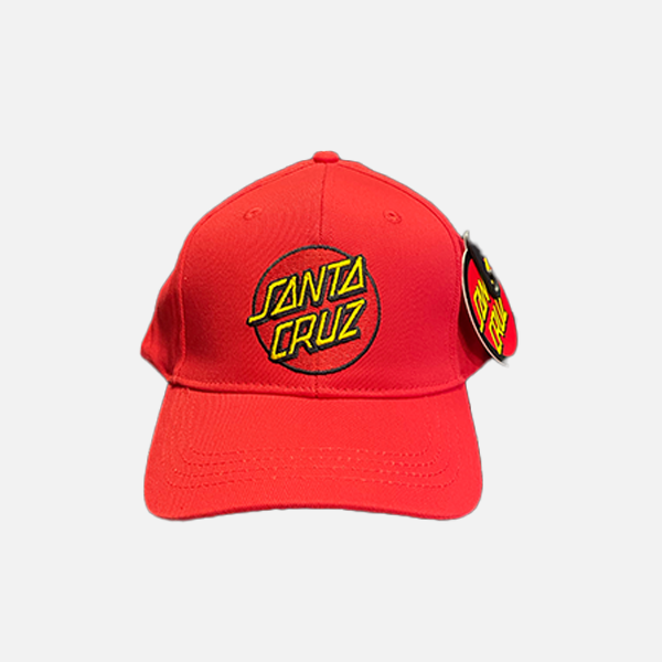 Santa Cruz Classic Dot Patch Youth Cap - Red