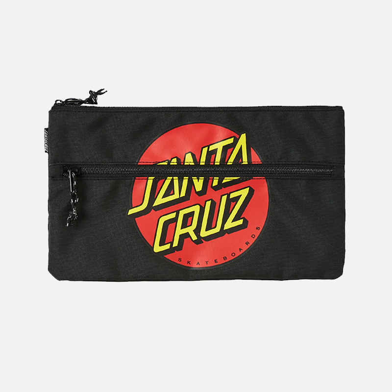 Santa Cruz Classic Dot Pencil Case - Black