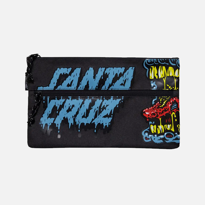 Santa Cruz Decaying Hand Mouth Pencil Case - Dark Grey Marle