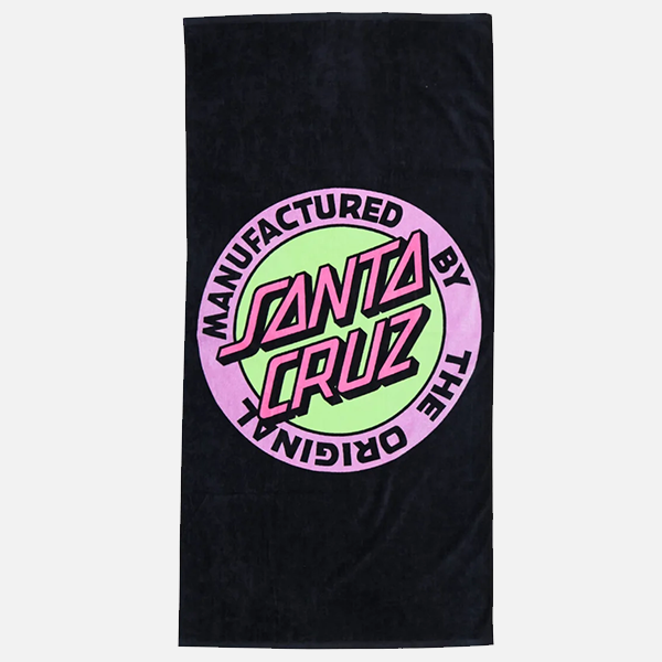 Santa Cruz MFG Dot Retro Towel - Black