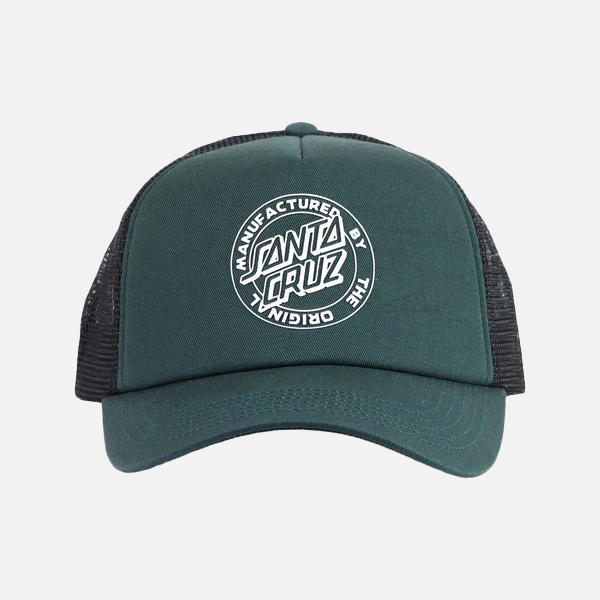 Santa Cruz MFG Dot Trucker Cap- Green