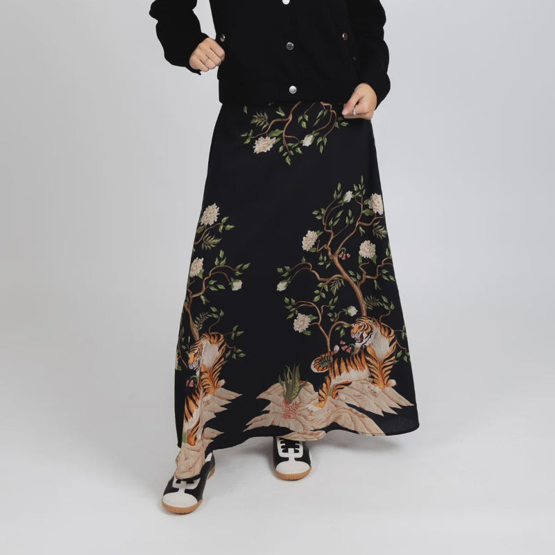 Federation Saturday Skirt - Black Tiger