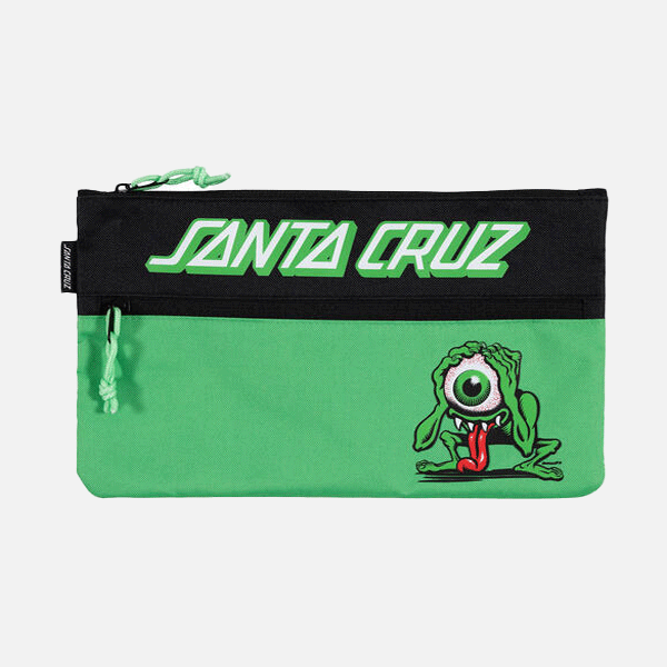 Santa Cruz Eyegore Pencil Case Dual Zip - Light Green