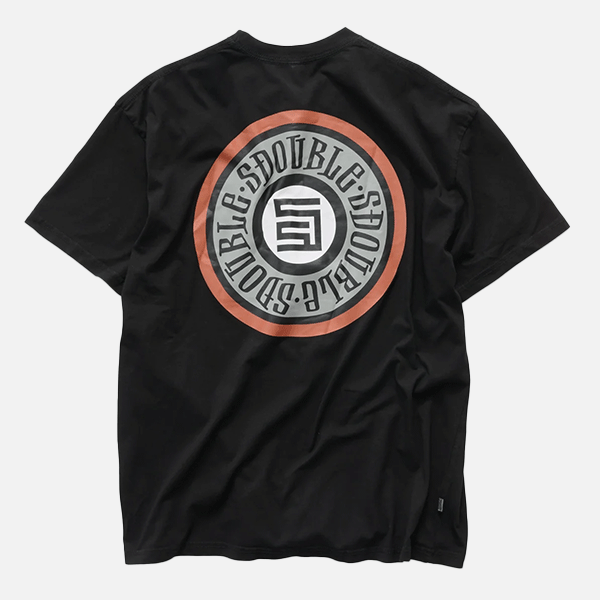 S-Double Tack Dot SS Tee - Washed Black